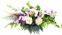 Ładna wiązanka na grób - orchidee i róże