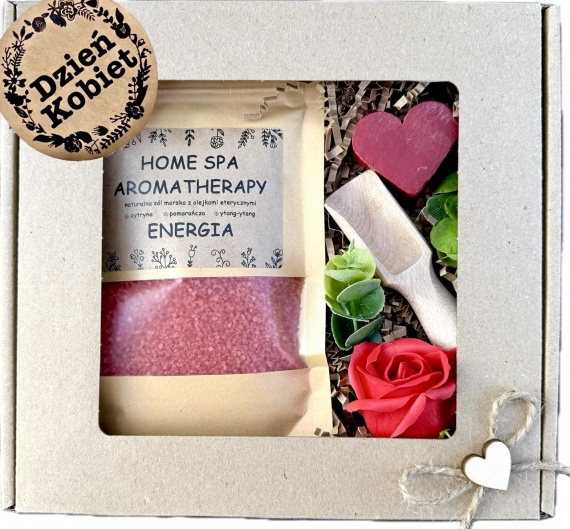 Zestaw SPA: sól do kąpieli + róże mydlane - prezent na Dzień Kobiet