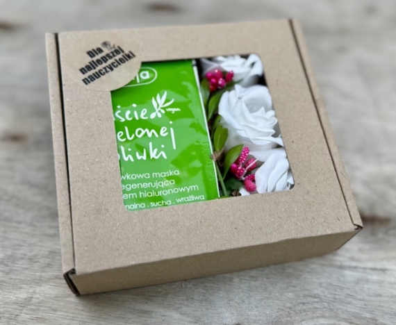 Fajny Zestaw Prezent dla Nauczycielek Nauczycielki Box Kosz Prezentowy