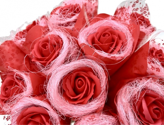 Prezent Podziękowanie na Zakończenie Roku MYDLANA RÓŻA Mydlane Kwiaty Kwiat