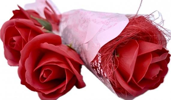 Duża MYDLANA RÓŻA mydlany kwiatek na zakończenie roku Dzień Nauczyciela