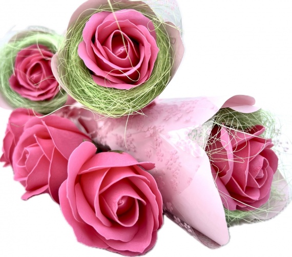 Kwiatek mydlany, mydlana róża na zakończenie roku, Dzień Nauczyciela, dla nauczycielki