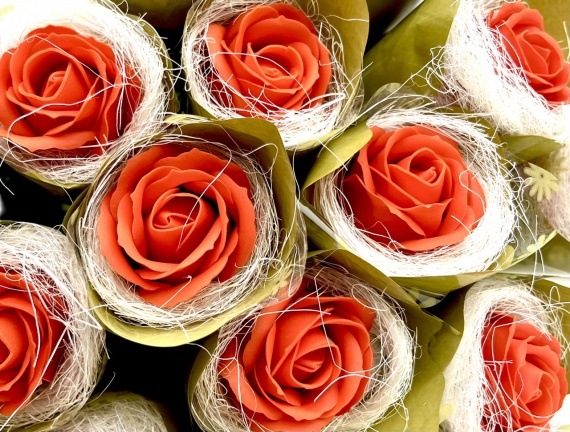 Prezent na Dzień Nauczyciela Zakończenie Roku Piękna MYDLANA RÓŻA Mydlane Kwiaty