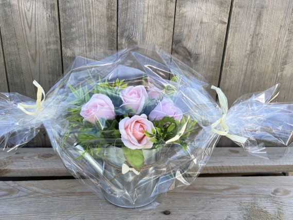 PIĘKNY DUŻY Mydlany BUKIET Kwiaty Mydlane Ręcznik Prezent dla Wychowawczyni