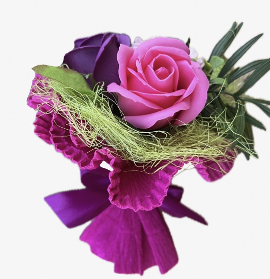 Podziękowanie FAJNY Prezent na Zakończenie Roku Bukiet Mydlany Mydlany Róże