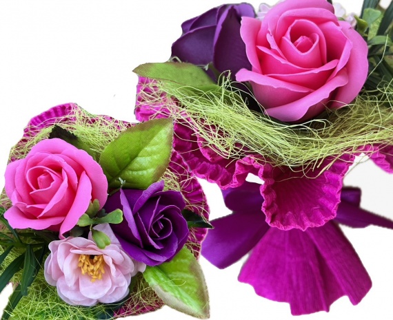 Podziękowanie FAJNY Prezent na Zakończenie Roku Bukiet Mydlany Mydlany Róże