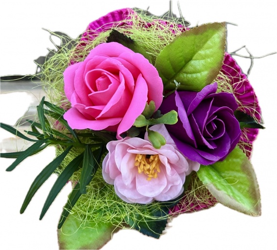 Podziękowanie FAJNY Prezent na Zakończenie Roku Bukiet Mydlany Mydlany Róże