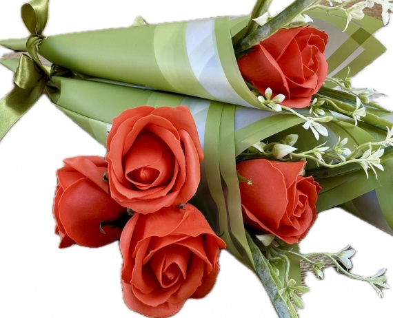 Prezent na Dzień Nauczyciela Mydlane Róże Kwiaty Mydlana Róża Bukiecik