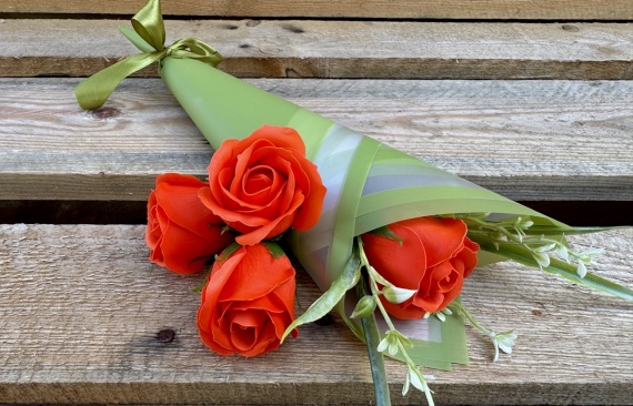 Prezent na Dzień Nauczyciela Mydlane Róże Kwiaty Mydlana Róża Bukiecik