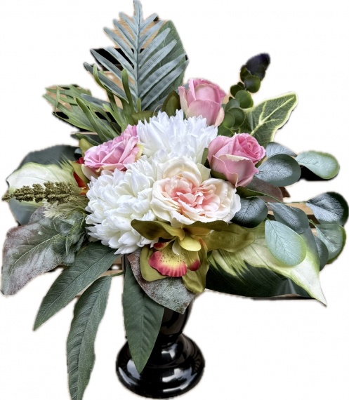 DUŻA PIĘKNA Wiązanka + BUKIET Stroik Kompozycja na Cmentarz Sztuczne Kwiaty