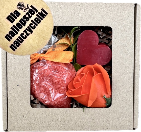 Fajny Prezent dla Nauczycielki Mydlane Kwiaty Róża zamiast Kwiatów