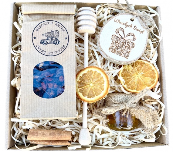 Prezent na Święta ŚWIĄTECZNY ZESTAW Herbata Miód