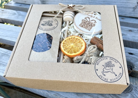 Prezent na Święta ŚWIĄTECZNY ZESTAW Herbata Miód