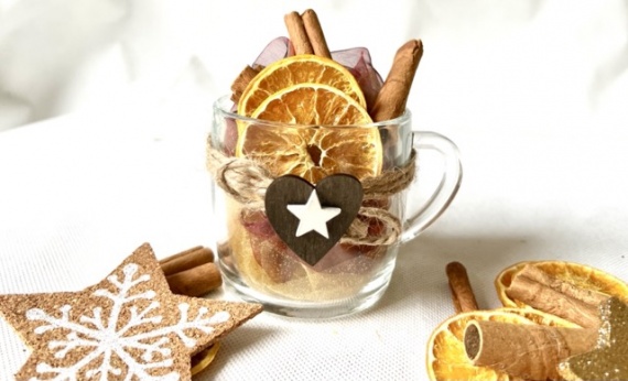 Świąteczny ZESTAW PIĘKNY Prezent na Święta pod Choinkę Kubek Herbata