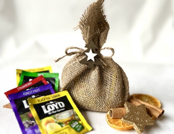 Świąteczny ZESTAW PIĘKNY Prezent na Święta pod Choinkę Kubek Herbata