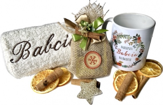 PIĘKNY Prezent na Święta dla Babci Dziadka ŚWIĄTECZNY ZESTAW PREZENTOWY BOX