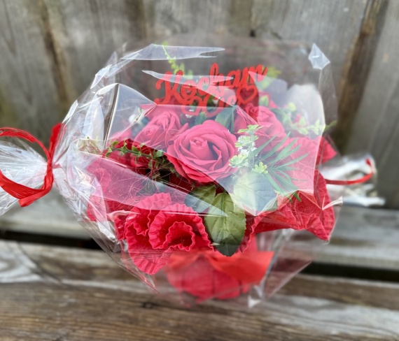 Prezent na Walentynki DUŻY UROCZY Bukiet Mydlany Róże Mydlane GRUBY Ręcznik