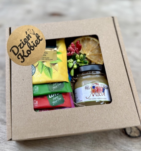 Prezent na Dzień Kobiet Box Prezentowy dla Pracownic Koleżanek Nauczycielek