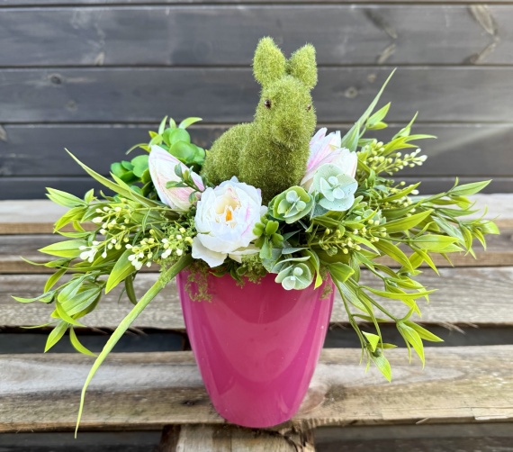 Stroik Wielkanocny Zając na Wielkanoc Dekoracja na Stół do Salonu Biura