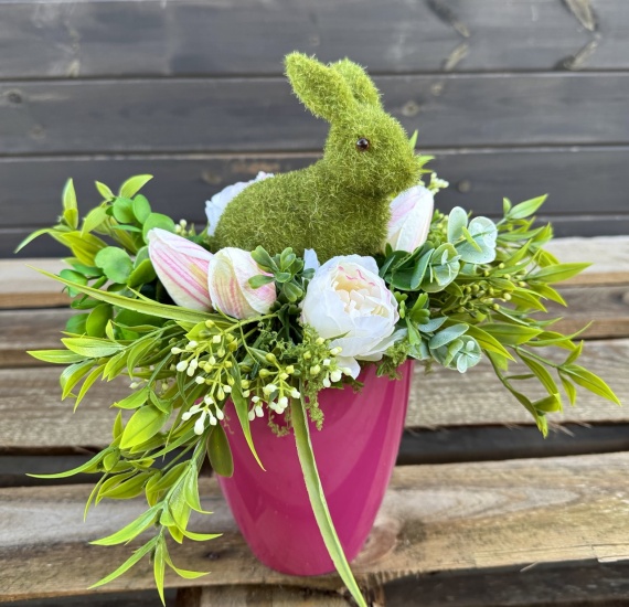 Stroik Wielkanocny Zając na Wielkanoc Dekoracja na Stół do Salonu Biura