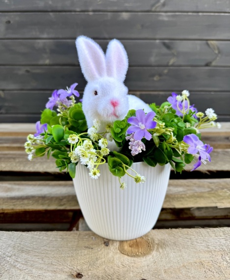 Stroik Wielkanocny Zając na Wielkanoc Dekoracja na Stół do Salonu Biura
