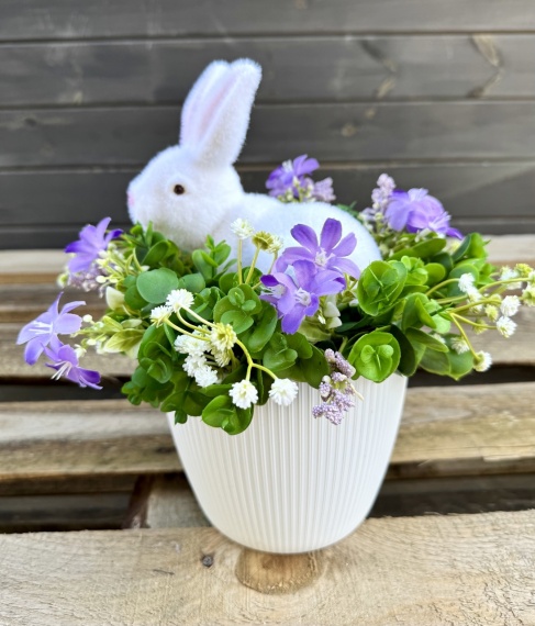 Stroik Wielkanocny Zając na Wielkanoc Dekoracja na Stół do Salonu Biura