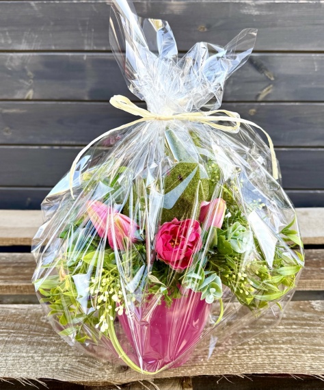 Stroik Wielkanocny Kwiatowy na Wielkanoc Ozdoba Dekoracja na Stół do salonu