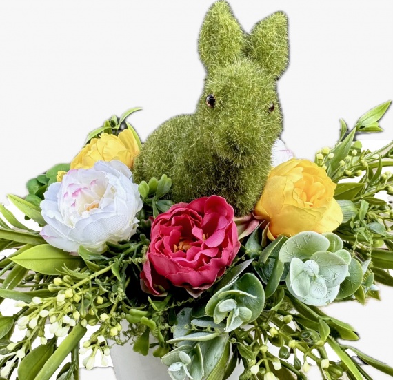 Stroik Wielkanocny Kwiatowy na Wielkanoc Ozdoba Dekoracja na Stół do salonu