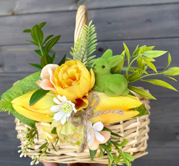 Wielkanocny DUŻY Koszyk na święconkę Koszyczek do święconki na Wielkanoc