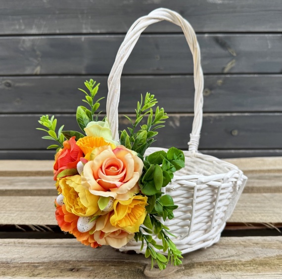 Wielkanocny DUŻY Koszyk na święconkę Koszyczek do święconki na Wielkanoc