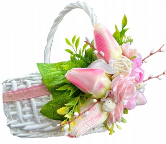 Wielkanocny DUŻY Koszyk na święconkę do święconki koszyczek Wielkanoc kosz