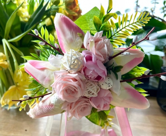 Wielkanocny DUŻY Koszyk na święconkę do święconki koszyczek Wielkanoc kosz