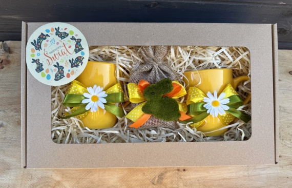 Upominek Prezent od Zajączka na Wielkanoc Zestaw Kubków Kubki Herbata