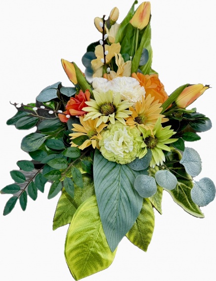 Wiosenna WIĄZANKA BUKIET Stroik na Wiosnę Tulipany na Cmentarz Wielkanoc