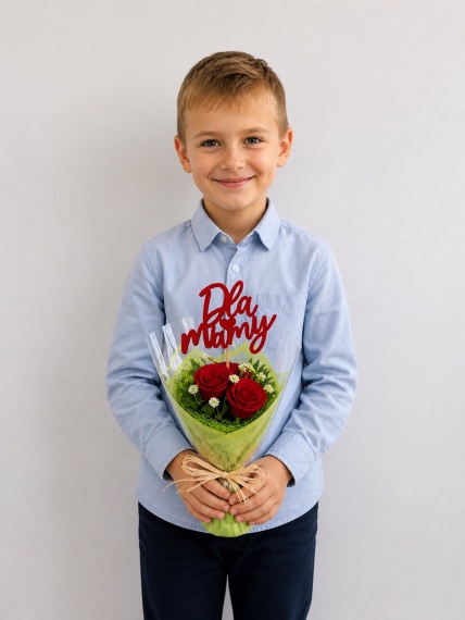 Piękny Bukiet Bukiecik na Dzień Matki Prezent dla Mamy Mydlane Róże