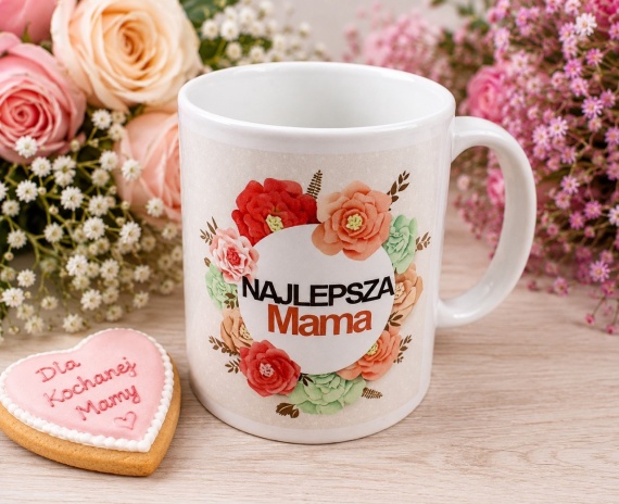 Zestaw Prezentowy dla Mamy Prezent na Dzień Matki Ręcznik z Haftem Imieniem