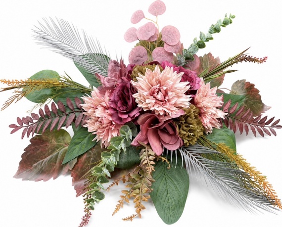 WIĄZANKA NA GRÓB Naturalna ELEGANCKA KOMPOZYCJA NAGROBNA jak ŻYWA