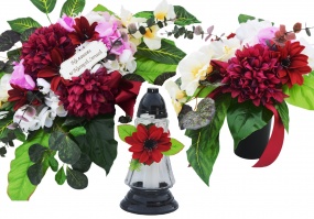 WIĄZANKA + BUKIET Kwiaty Stroik na Grób Cmentarz