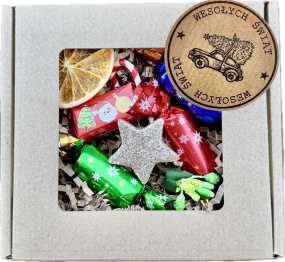 Prezent na Święta Świąteczny Box Upominek dla Klientów Dzieci Pracowników