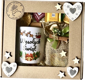 Piękny Prezent na Święta Kubek Świąteczny Herbata dla Mamy Babci Siostry