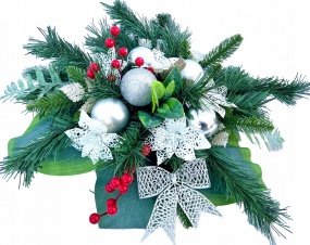 Piękna wiązanka świąteczna - kompozycja, która nada świąteczny klimat na grobie bliskiej osoby.