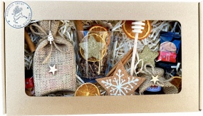 Uroczy prezent na Święta Świąteczny Zestaw Prezentowy Kubek Herbata Miód