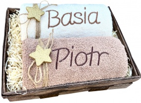 Prezent na Święta Ręczniki z Haftem dla Mamy Taty