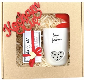 Prezent na Walentynki box Kubek dla męża dla żony 