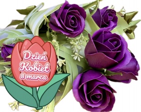 Prezent na Dzień Kobiet Mydlana Róża Róże Mydlane z Mydła dla Nauczycielek