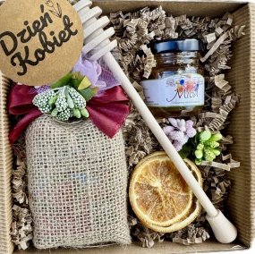 Elegancki Prezent na Dzień Kobiet Box Prezentowy Herbata Miód Mioodwnik