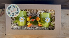 Upominek Prezent od Zajączka na Wielkanoc Wielkanocny Zestaw Kubków Kubki