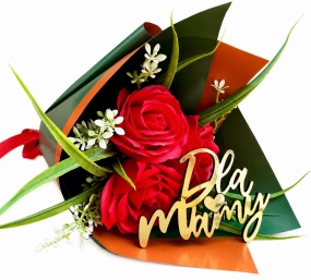 Uroczy Prezent dla Mamy na Dzień Matki Mydlany Bukiet z Róż Mydlane Róże