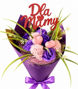 Oryginalny Piękny Bukiet na Dzień Matki Prezent dla Mamy Mydlany Flower Box