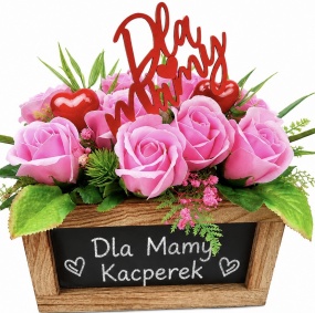 Oryginalny Prezent dla Mamy na Dzień Matki Mydlany Bukiet Róże Mydlane